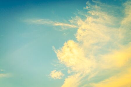 Vintage cloud sky - vintage filterの写真素材