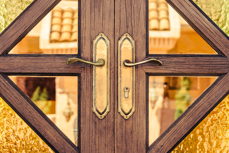 Door knob - vintage effectの写真素材