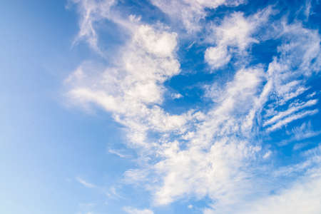 Abstract white cloud on blue sky