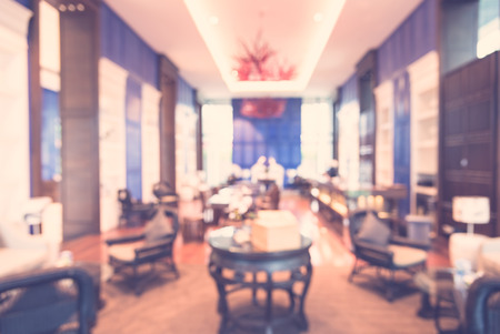 Abstract blur coffee shop - vintage filterのeditorial素材