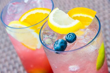 Passion Fruit mocktailの写真素材