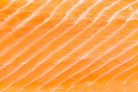 Close up raw salmon meat textures for backgroundの写真素材