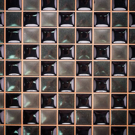 Black mosaic textures for background - vintage processing style