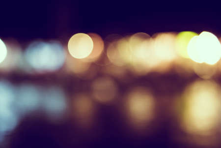 Abstract blur bokeh background - vintage filterの写真素材