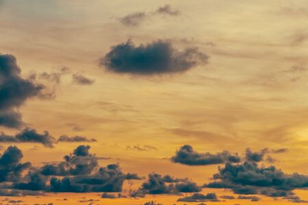 Cloud on sky background - vintage filter effectの写真素材