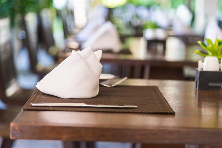 Table dinner setの写真素材