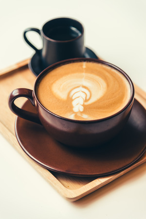 Coffee cup in coffee shopの写真素材