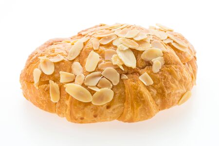 Croissant isolated on white の写真素材