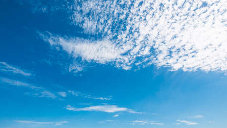 White cloud on blue sky backgroundの写真素材