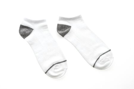 Socks isolated on white backgroundの写真素材