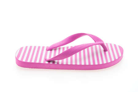 Flip flop isolated on white backgroundの写真素材