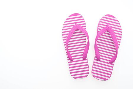 Flip flop isolated on white backgroundの写真素材