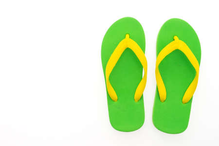 Flip flop isolated on white backgroundの写真素材