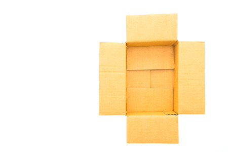 Paper box isolated on white background