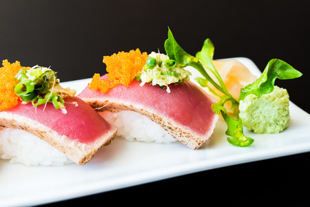 Sushi roll healthy food - japanese food styleの写真素材