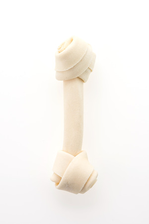 Dog food , bone toy for dog isolated on white backgroundの写真素材