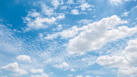 Beautiful white cloud on blue sky