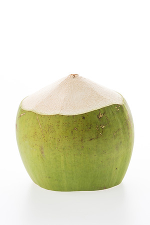 Coconut isolated on white backgroundの写真素材