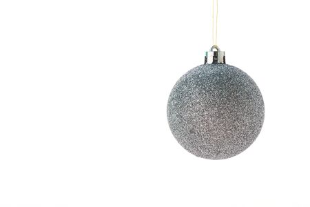 Christmas ball decoration isolated on white backgroundの写真素材
