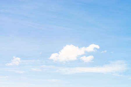 White cloud on blue sky backgroundの写真素材