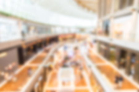 Abstract blur shopping mall in singapore city の写真素材