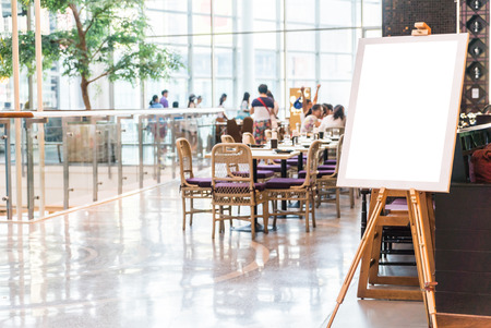 Blank Restaurant signの写真素材
