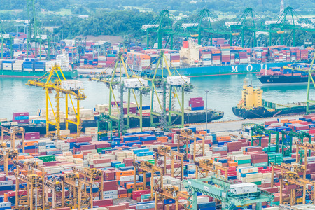 Singapore shipping port container cargo