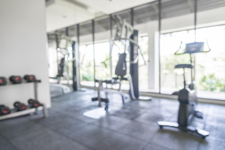 Abstract blur gym backgroundの写真素材
