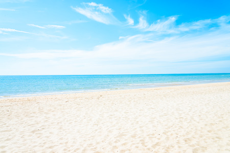 Empty sea and beach background with copy spaceの写真素材