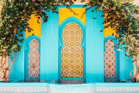 Morocco architecture style - vintage filter effectの写真素材