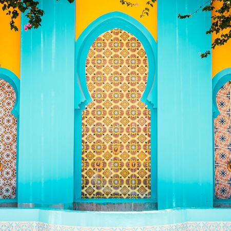 Morocco architecture style - vintage filter effectの写真素材