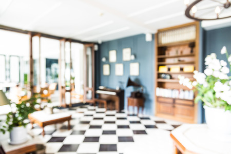 Abstract blur living room backgroundの写真素材