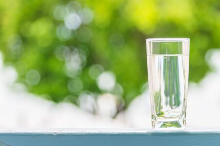 Drinking Water glassの写真素材