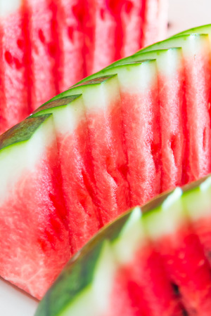 Selective focus watermelon sliceの写真素材