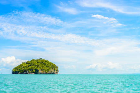 Beautiful tropical island  and sea in thailandの写真素材
