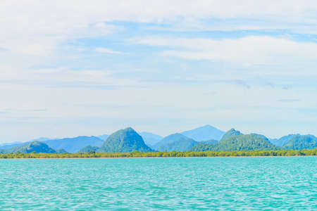 Beautiful tropical island and sea in thailandの写真素材