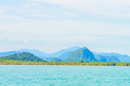 Beautiful tropical island and sea in thailand