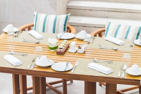 Table setting for dinner