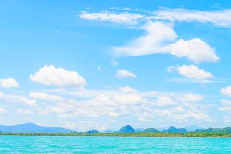Beautiful tropical island  and sea in thailand