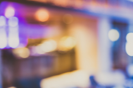 Abstract blur restaurant  interior background - vintage filterの写真素材