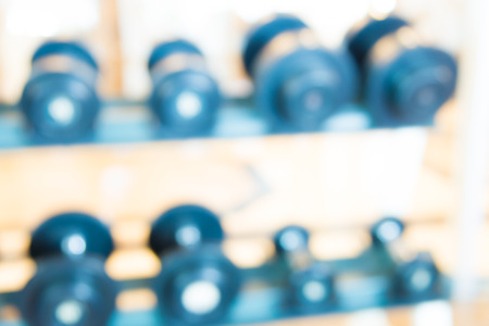 Abstract blur fitness gym interior backgroundの写真素材