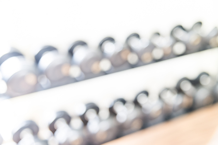 Abstract blur fitness gym room interior backgroundの写真素材