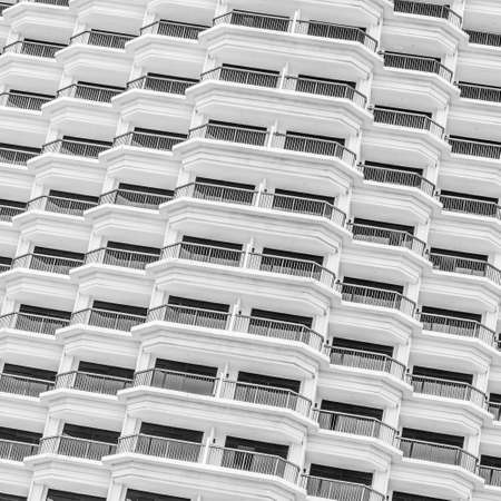 Window building textures background - Black and white processing style picturesの写真素材