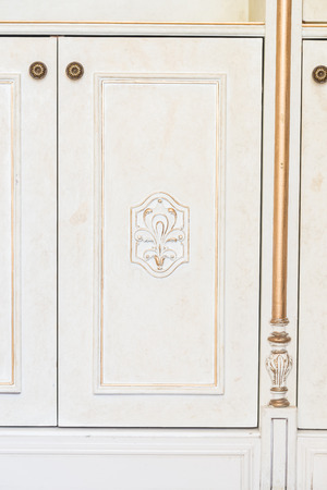 Empty wardrobes closet interiorの写真素材