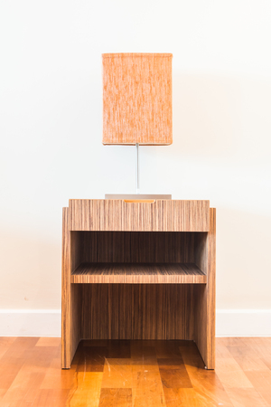 Lamp on table decoration luxury roomの写真素材