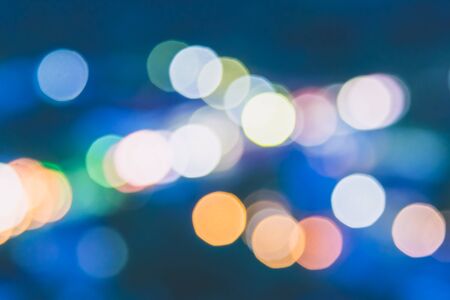 Abstract blur bokeh light background - vintage filter effectの写真素材