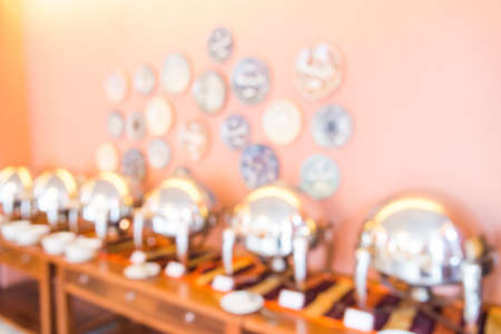 Abstract blur restaurant backgroundの写真素材