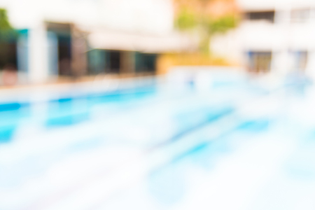 Abstract blur hotel pool resort backgroundの写真素材