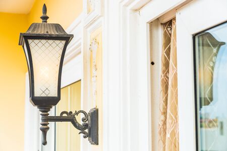 Light lamp on wall decoration interior roomの写真素材