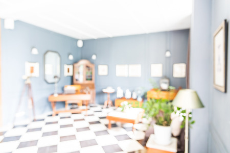 Abstract blur living room backgroundの写真素材